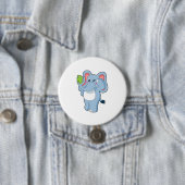Elephant Mobile Ronde Button 7,6 Cm (In situ)