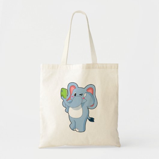 Elephant Mobile Tote Bag (Voorkant)