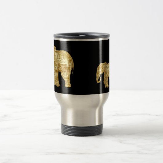Elephant mok Black en Gold (Center)