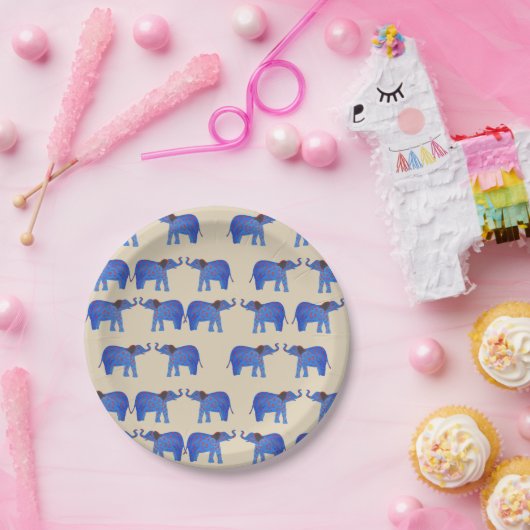 Elephant Mood Aangepaste Papier Borden Papieren Bordje (Feest)