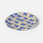 Elephant Mood Aangepaste Papier Borden Papieren Bordje (Gekanteld)