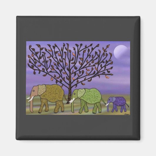Elephant Moon Magneet (Voorkant)