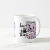 elephant mugs purple cute (Devant droit)