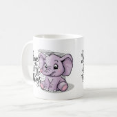elephant mugs purple cute (Devant gauche)