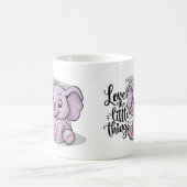 elephant mugs purple cute (Centre)