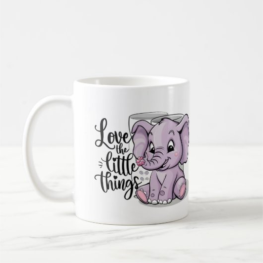 elephant mugs purple cute (Gauche)
