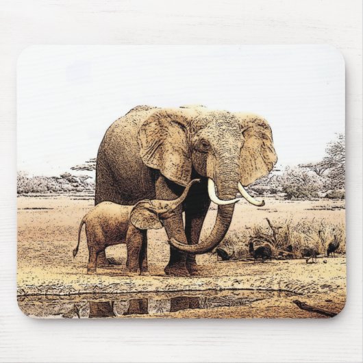 Elephant Muismat (Voorkant)