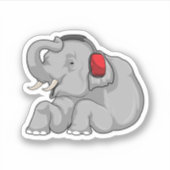 Elephant Music-hoofdtelefoon Sticker (Voorkant)