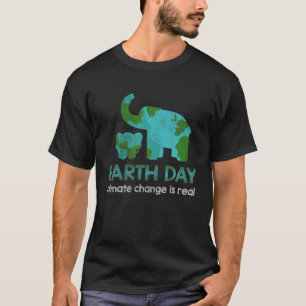 Elephant Natuur Change Climate Protection Uour Day T-shirt