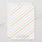 Eléphant neutre| Invitation Baby shower (Dos)