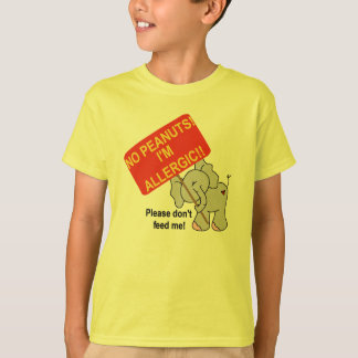 Elephant No Peanuts Ik ben allergisch T-shirt