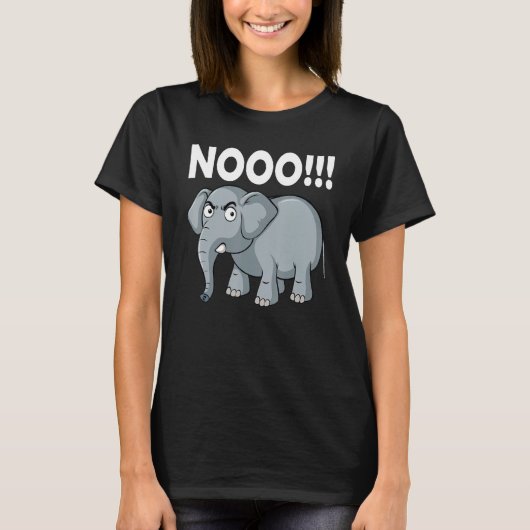 Elephant No Say No and Save The Elephant conservat T-shirt (Voorkant)