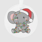 Eléphant Noël Animaux d'hiver Eléphants Eléphants (devant)