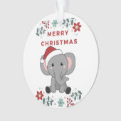 Eléphant Noël Neige Hiver Animaux Eléphants (devant)