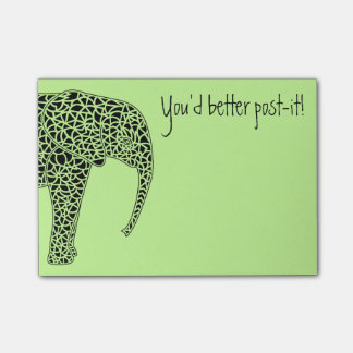 Éléphant noir - notes de post-it