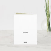 Elephant Note Card—Blank en  Kaart (Achterkant)
