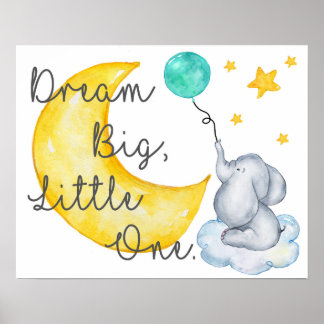 Elephant Nursery Poster