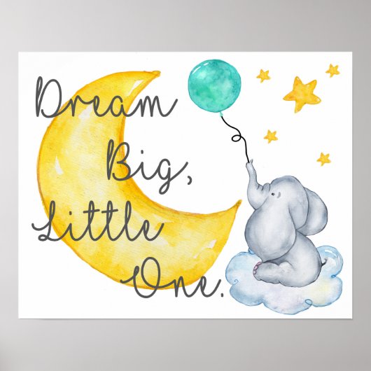 Elephant Nursery Poster (Voorkant)