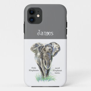 Elephant only Elephants hebben olifantenTussenlope iPhone 11 Hoesje