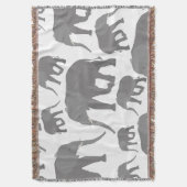 Elephant-ontwerp Deken (Voorkant Verticaal)