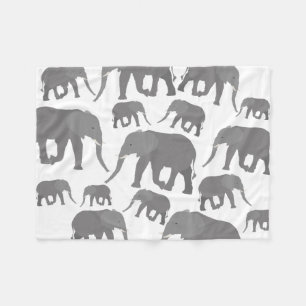 Elephant-ontwerp Fleece Deken