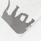 Elephant-ontwerp Fleece Deken (Hoek)