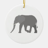 Elephant-ontwerp Keramisch Ornament (Voorkant)