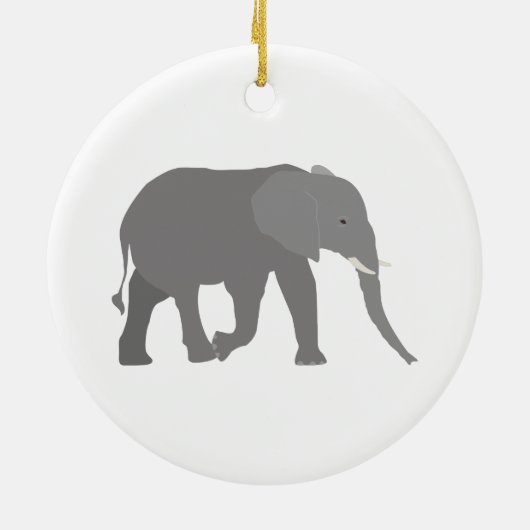 Elephant-ontwerp Keramisch Ornament (Achterkant)