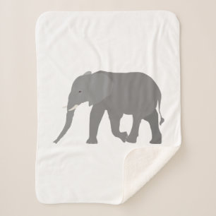 Elephant-ontwerp Sherpa Deken