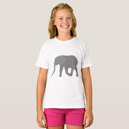 Elephant-ontwerp T-shirt (Voorkant volledig)