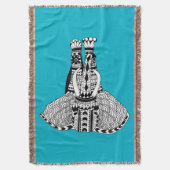 Elephant op basis van stamhout deken (Voorkant Verticaal)