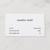 Elephant op een tightroop visitekaartje (Achterkant)