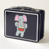 Elephant op Music met Drum (Voorkant)