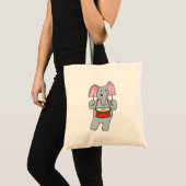 Elephant op Music met Drum Tote Bag (Voorkant (product))