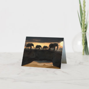 Elephant op Natural Land Bridge Kaart