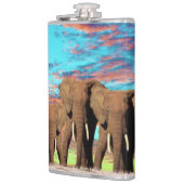 Elephant Opal Sunrise, Hip Flask Heupfles (Links)