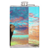 Elephant Opal Sunrise, Hip Flask Heupfles (Achterkant)