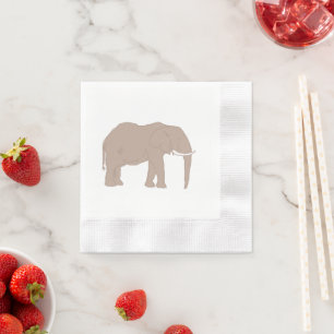 Elephant Painting African Safari Servet