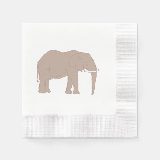 Elephant Painting African Safari Servet (Voorkant)