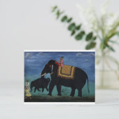 Elephant Painting Briefkaart (Staand voorkant)