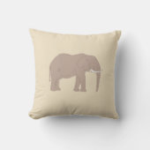 Elephant Painting Safari IllustrationThrow Pillow Kussen (Voorkant)