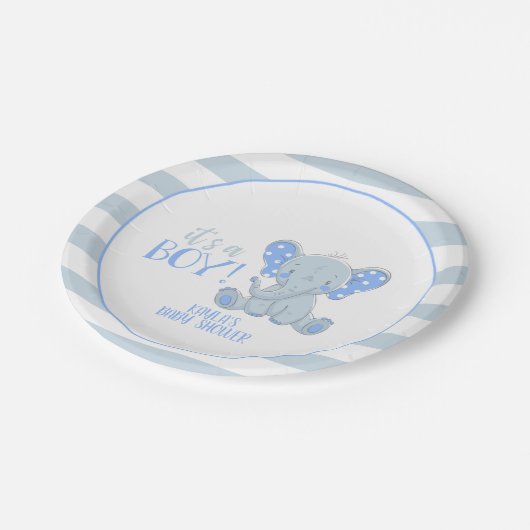 Elephant Paper Bord - Het is een jongen - Aangepas (Gekanteld)