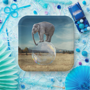 Elephant Papieren Bordje