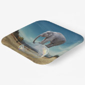 Elephant Papieren Bordje (Gebogen)