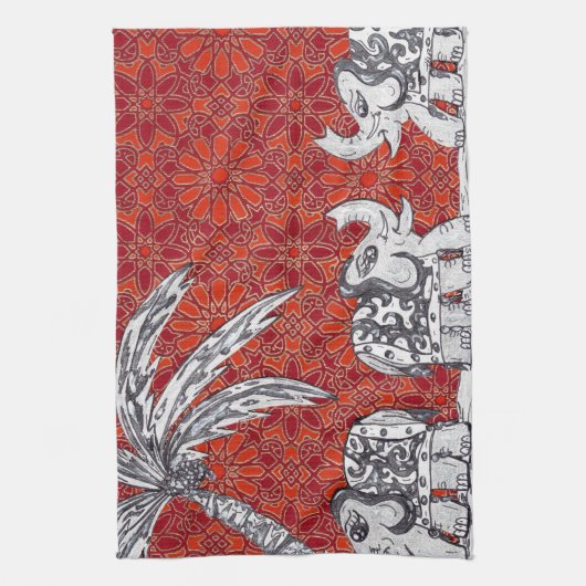 Elephant Parade 3 Theedoek (Verticaal)