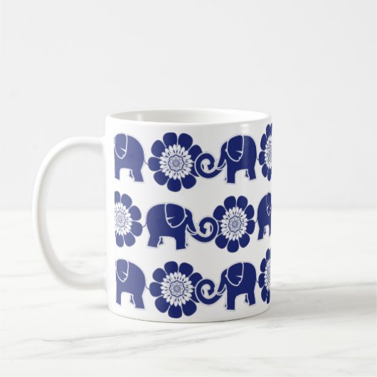 Elephant Parade Blue & White Mok Cobalt (Links)