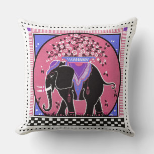 Elephant Parade Pillow in roze Kussen