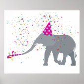 Elephant Partding - Dieren met een partij Poster (Voorkant)