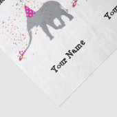 Elephant Partding - Dieren op Birthday Party Name Tissuepapier (Detail)