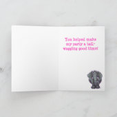 Elephant Party Center Bedankkaart (Binnen)